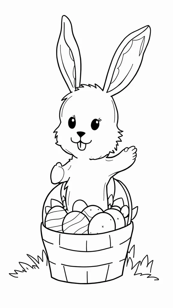 printable coloring easter pages